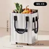 Bolsa de Compras com Rodas Hulken Supermercado Sacola de Mercado Bolsa de Armazenamento Bolsa Tecida Espessa Bolsa Impermeável com Carrinho
