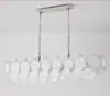 Lustre de Vidro Murano Transfronteiriço Francês Retrô de Alto Padrão para Sala de Jantar Luz de Luxo Leve Luminárias de Arte para Quarto