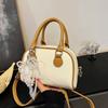 Bolso de Mano Texturizado de Alta Gama de Moda Trendy Estilo Coreano Transfronterizo Bolso Boston Versátil Elegante Nicho Bolso Cruzado para Mujer