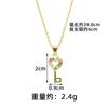 Collar vietnamita transfronterizo de oro y arena, pendientes de circonita de lujo con forma de llave de amor, ideal para mujeres, diseño de nicho, joyería Sense First.