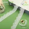 Renda Ondulada Branca de Lado Único de 3cm Renda Elástica Renda para Saia de Vestido de Casamento Acessórios de Renda para Roupas