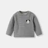 Camiseta de manga larga ropa de invierno ropa engrosada bebé otoño e invierno capa base con terciopelo top para niños top de cuello semi-alto