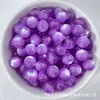 Cuentas Redondas de 8-12 mm Ojo de Gato de Imitación Cuentas de Resina Agujero Recto Pulsera Colgante Cadena de Teléfono Hechos a Mano con Cuentas Sueltas