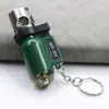 Personalidade forte pequena tocha de solda pistola de spray à prova de vento metal plástico criativo gás reto isqueiro inflável multicolor