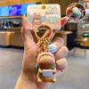 Chaveiro Pingente Original de Vaca e Cavalo para Mover Tijolos Diário, Chaveiro Divertido de Figurine de Resina Giratório Acessório de Bolsa