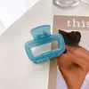Textura Escarchada Mini Pinza Pequeña Estilo Coreano Accesorios para el Cabello Cuadrado Pinza para Flequillo de Mujer Pinza de Tiburón de Gama Alta Venta al por Mayor