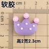 Pantuflas de Dibujos Animados de Calavera Morada y Genio Accesorios de Goma Suave para Bricolaje Funda para Teléfono Móvil iPad Pasador Decorativo Pegatina para Refrigerador