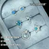 Uñas Azules de Hueso de Oreja para Vacaciones Azules Pendientes de Acero de Titanio 316L para Perforación de Oreja Pendientes para Múltiples Perforaciones