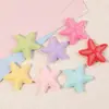 Resina Artificial Pequeña Estrella de Mar Dibujo Animado Hecho a Mano DIY Accesorios para Joyería Hebilla de Zapato con Agujero Material Pegamento Crema Accesorios para el Cabello Pequeños Accesorios