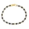 Pulseira Colorida de Camada Única com Zircônia Olho Grego, Design Ins Europeu e Americano, Joia de Strass