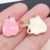 60 Gotas de Aceite Dibujo Animado Rosa Día de San Valentín Oso de Amor Chocolate Aleación de Zinc Colgante Accesorios para Joyería DIY
