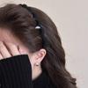Lã Enrolamento Cabelo Hoop Feminino 2024 Novo Outono e Inverno Cranial Alto Top Dente Lavagem Rosto Headband Pressão Cabelo Carimbo All-match Headwear