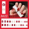 Inverno doce desenho animado Natal desgaste unha floco de neve Papai Noel manicure falso unha remendo coleção de Natal