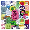 50 ilustrações fofas originais de vários objetos, adesivos decorativos à prova d'água desenhados à mão em estilo coreano infantil para copos térmicos