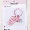 Chaveiro de Resina Pintado com Desenho de Sino e Peixe Seco Acessórios diy Chaveiro de Miçangas Perler Pingente para Mochila Pequeno Ornamento