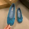 Zapatos planos sin cordones de punta redonda suave para mujer, bailarinas de estilo hada para primavera y otoño, nuevos mocasines planos suaves