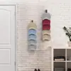 Suporte de Armazenamento de Boné de Beisebol de Madeira, Organizador de Exibição Vertical de Múltiplas Camadas para Parede de Entrada, Suporte de Armazenamento Montado na Parede