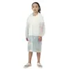 Impermeable Infantil Eva No Desechable Engrosado y Alargado Impermeable 18 Seda Nuevo Material Poncho 5-12 Años Cinturón Escarchado