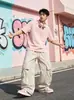 Pantalones Cargo de Pierna Ancha con Estampado de Letras, Bolsillo Deportivo de Secado Rápido de Nylon para Hombre, Nuevos Pantalones Casuales Sueltos de Estilo Veraniego para Mujer