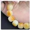 Queso Queso Carbón Blanco Jade Raíz de Bodhi Torcer el Dedo Suave Bodhi Hilo de Mano Literatura Femenina Jugar Cuentas de Buda Plato Masculino Jugar Joyería de Mano