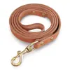 Guia de Animal de Estimação, Corda de Animal de Estimação, Guia de Cachorro, Guia para Passeio de Cachorro, Couro Genuíno Couro de Primeira Camada Corda de Couro, Latão