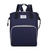 2025 Nueva Bolsa Casual para Mamá Mochila Plegable Portátil Multifuncional Gran Capacidad Cama de Bebé Almacenamiento