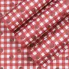 [Novo Modelo 2026] 120g Laço Retro Gatinho Kt Papel de Presente Padrão Xadrez Vermelho e Branco Material de Embalagem Florido Atacado
