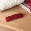 Presilha de Cabelo Coração de Pelúcia Vermelho de Ano Novo para Mulheres 2026 Novo Estilo Presilha BB de Alta Qualidade para Franja Acessório de Cabelo