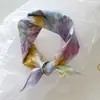 Bufanda de Seda de Moda de Gama Alta Estilo Nuevo Primavera y Verano Versátil Atmósfera de Lujo Ligero Bufanda Protectora Solar Estampada Decorativa Cuadrada para Mujer