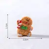 Miniaturas adoráveis de bonecos de gengibre de Natal, perfeitas para criar paisagens nevadas, decorações DIY e como pequenos enfeites de mesa.