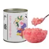 Melocotón Rosa en Cubos Enlatado Guangxi 850g Fruta de Melocotón Instantánea Enlatada Materias Primas Especiales para Horneado Bebida Té con Leche