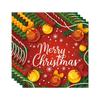Festa Temática de Natal Utensílios de Mesa Decoração Infantil Suprimentos Pratos de Papel Descartáveis Copos de Papel Guardanapos de Papel Talheres Garfos e Colheres Utensílios de Mesa