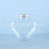 Frasco de Pigmento 300ml Multicor Opcional Fabricante Atacado Embalagem Universal DIY Bebida Fria Tipo Coração Grau Alimentício Transparente