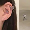 Colección de Pendientes de Hueso del Oído Morado de Ensueño Pendientes de Zirconia Pendientes Planos Espirales de Titanio Médico para el Hélice Pendientes de Hueso del Oído Morados