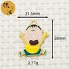 Giz Pequeno Novo Parceiro DIY Acessórios de Joalheria de Liga Pingente Pequeno de Personagens de Desenho Animado Pendurado Único Pingente de Corda de Cabeça Moe