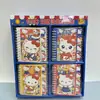 Cuaderno de Espiral Dibujos Animados Lindos 100K Gato KT Mascota Linda A7 Páginas Divididas Cuaderno de Clasificación Estampado Dorado Cuaderno Planificador para Estudiantes