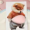 Pegatinas Lindas de Perro Gordito para Alivio del Estrés, Pegatinas Divertidas 3D, Cachorro de Panza Grande Juguetes para Apretar al por Mayor