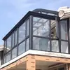 Sala de Sol em Liga de Alumínio para Exterior Terraço de Lazer Sala de Vidro para Jardim Insonorizada Pátio de Villa Pavilhão de Arte em Alumínio para Sombra