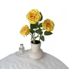 Rosa Simulação Floyd Rose Simulação Buquê Flor Pequena Alto Padrão Realista Atravessar Fronteiras Atacado Flores Artificiais