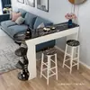 Mesa de bar para apartamento pequeño mesa de bar doméstica simple moderna entrada de sala de estar pequeña mesa auxiliar junto al sofá comedor gabinete divisor de lujo ligero