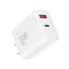 Cargador rápido PD20W para teléfono móvil, cabezal de carga de doble puerto PD QC para cargador rápido Apple, Huawei, Xiaomi y Samsung.