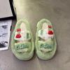 Pantuflas de algodón para mujer Sponge Baby transpirables lindas para interior hogar antideslizantes cálidas suela suave pantuflas peludas otoño e invierno