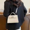 Bolso de mano popular para mujer de este año 2024 nuevo estilo extranjero que combina con todo, tendencia bolso Kelly, diseño simple, bolso bandolera
