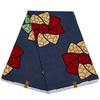 Tela africana de cera con estampado geométrico de poliéster de doble cara, ideal para comercio exterior.