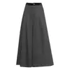 Calças de Lã de Perna Larga para Mulheres, Novas Calças de Cashmere Grossas de Cintura Alta Soltas para Outono e Inverno, Calças Boot Slimming Fashion, Calças Saia Cropped