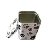 Caixa de estanho quadrada para embalagem de presente, caixa para sabonete artesanal, caixa para biscoitos, caixa para vela de aromaterapia, caixa para doces, caixa com janela.