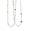 Colar elegante e fresco em estilo francês com pedras naturais e pérolas, doce e chique, corrente de clavícula moderna e de alta qualidade para mulheres