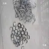 Gancho gancho en S Correa de amarre gancho Gancho para camión Fijación de tensión Gancho de triángulo plateado Accesorios de metal grueso de hierro