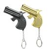 Fornecimento Transfronteiriço Metal Pistola Isqueiro Conjunto para Fumar Presente Novo e Único Pequena Arma Chaveiro Pingente Isqueiro Atacado