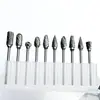 Metal de aleación de acero de tungsteno vástago de 2.35 mm doble filo 6 mm juego cabezal de rectificado para amoladora eléctrica venta directa de fábrica